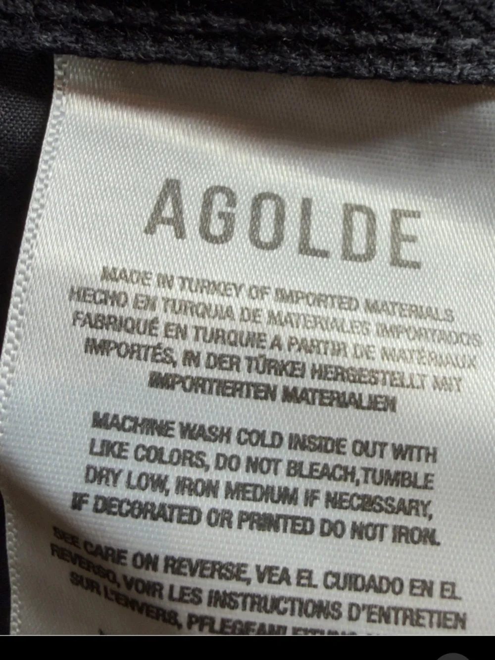 AGOLDE NWOT Parker Long Short Size 29